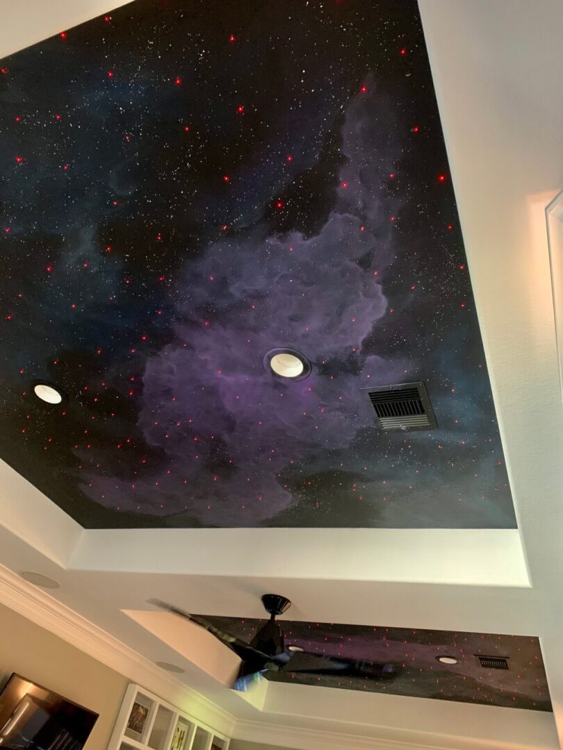 ceiling with night sky design